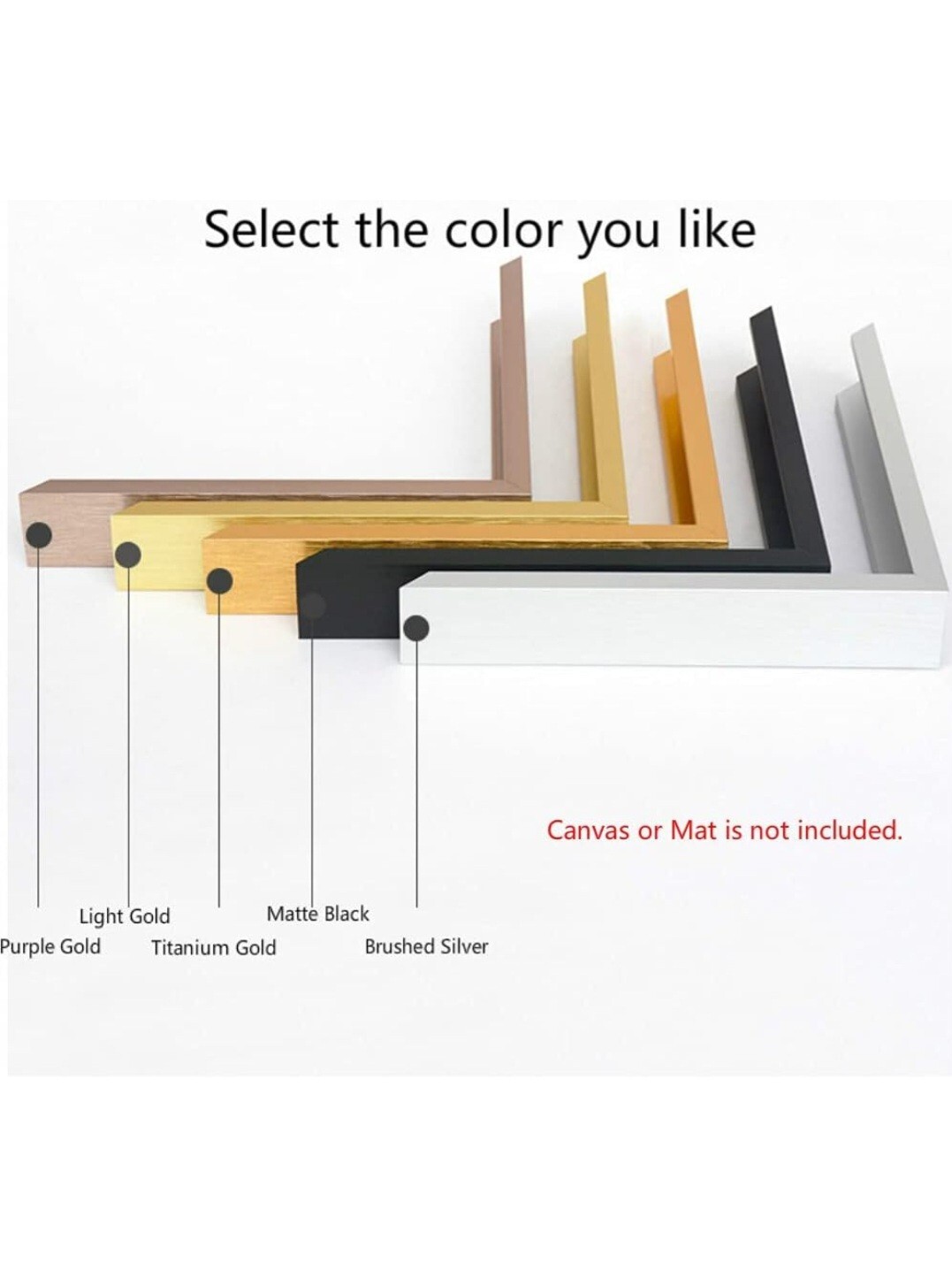 DIY Metal Floating Frame for 18X24“ Canvas Painting Art,1 1/2″(3.8cm) Depth,…