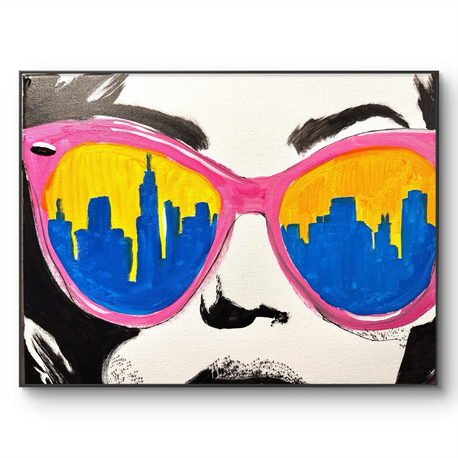 SAMATOWIC Original Abstract Pop Sunglasses 11×14 Handmade Signed Fine Art 287