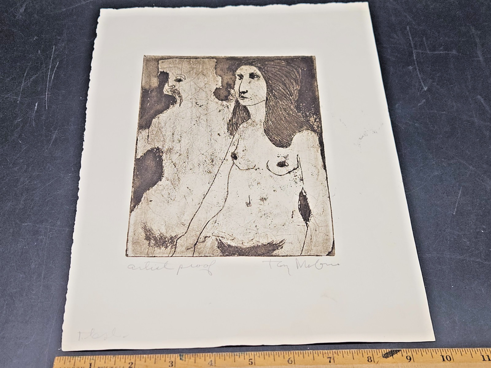Tony Mafia Original Art – «Naked Woman» Artist Proof 13″ x 9 3/4 «