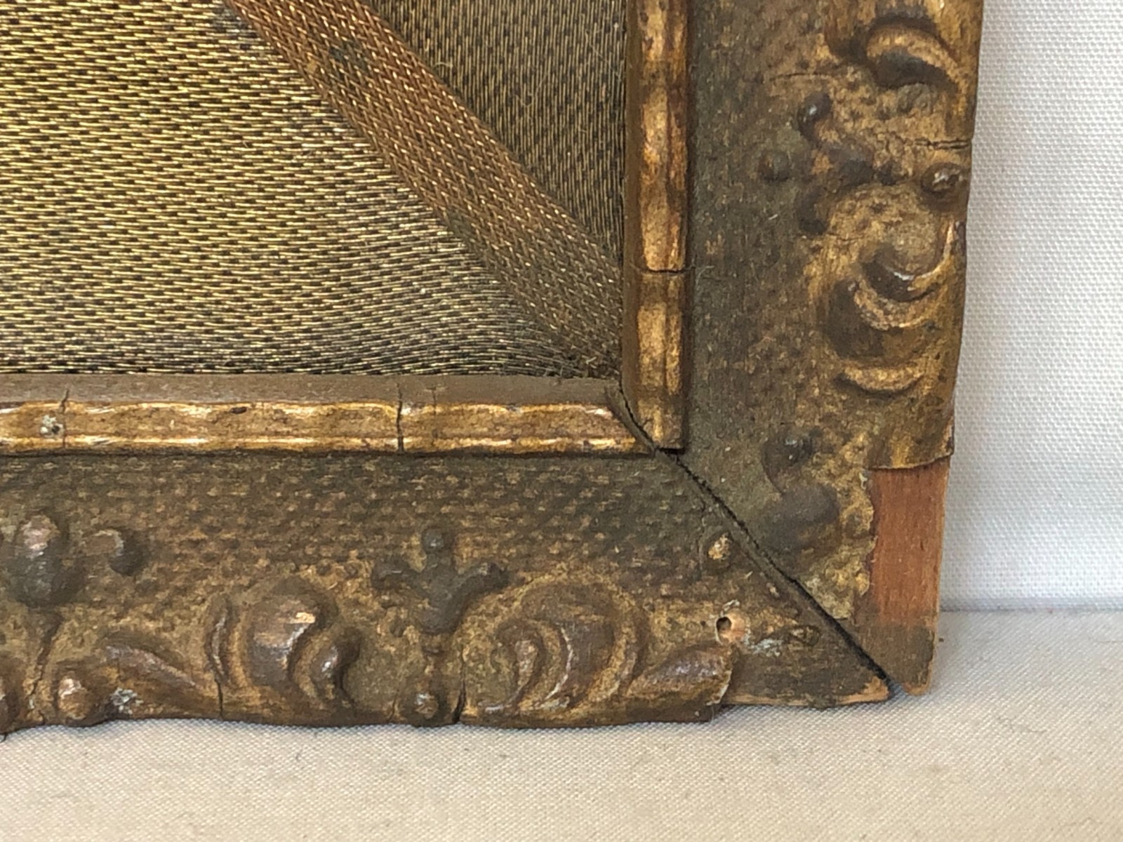 Antique Hand Painted and Signed Women’s Portrait in Original Frame.