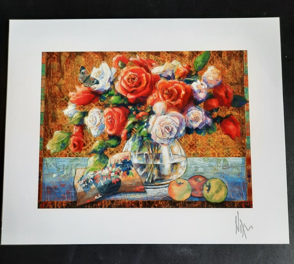 FLOWER STUDY-GAUGIN, NEW 2021 CRUISE ART from PARK WEST GALLERY