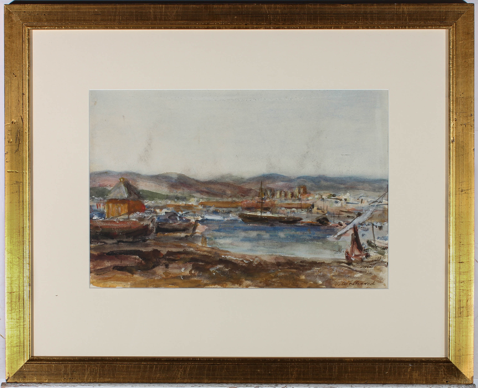 Vernon Wethered – Early 20th Century Oil, Harbour Palma, Majorca