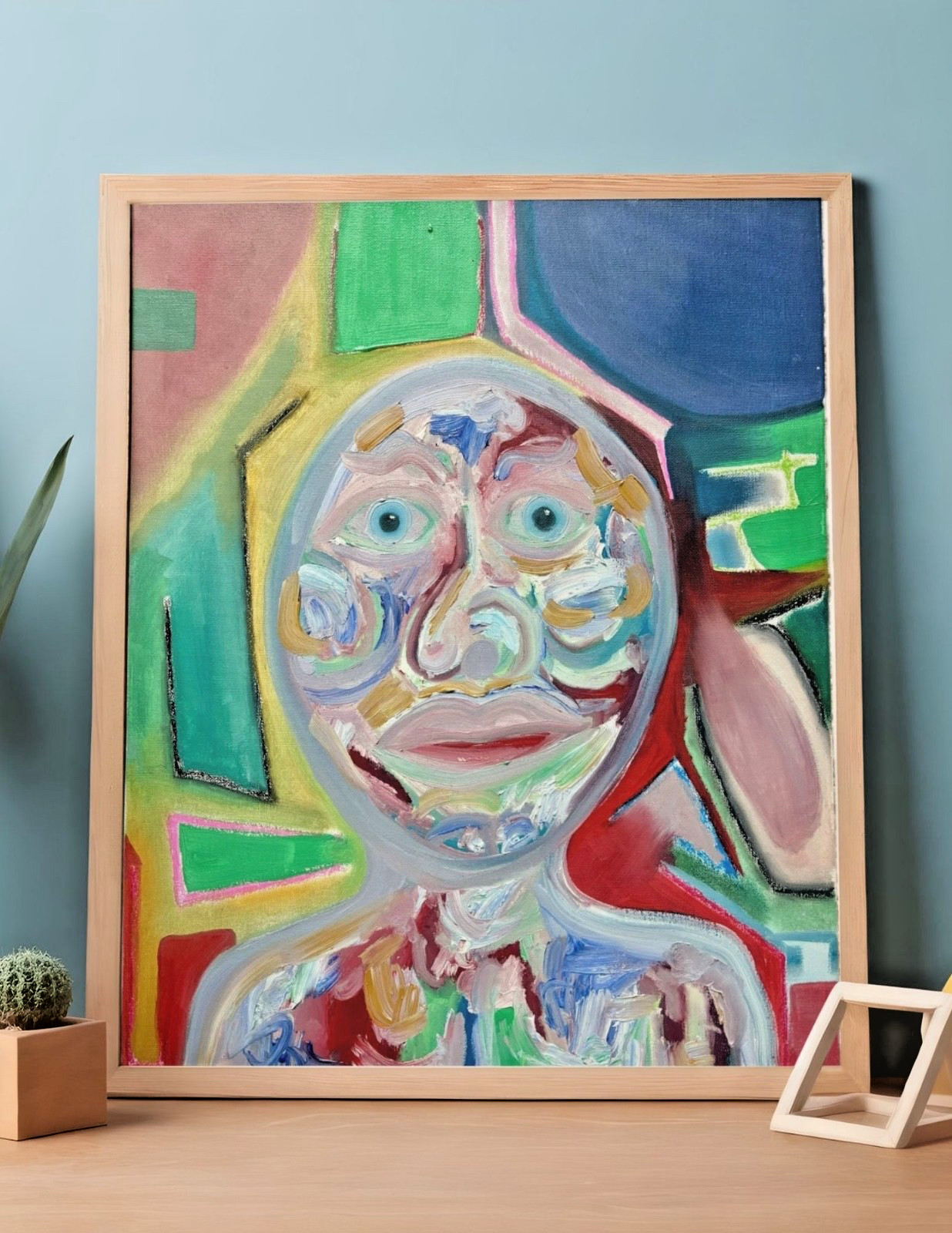 Original Murillo Painting | Who Am I Today? | Oil on Canvas | 16×20″ | Signed