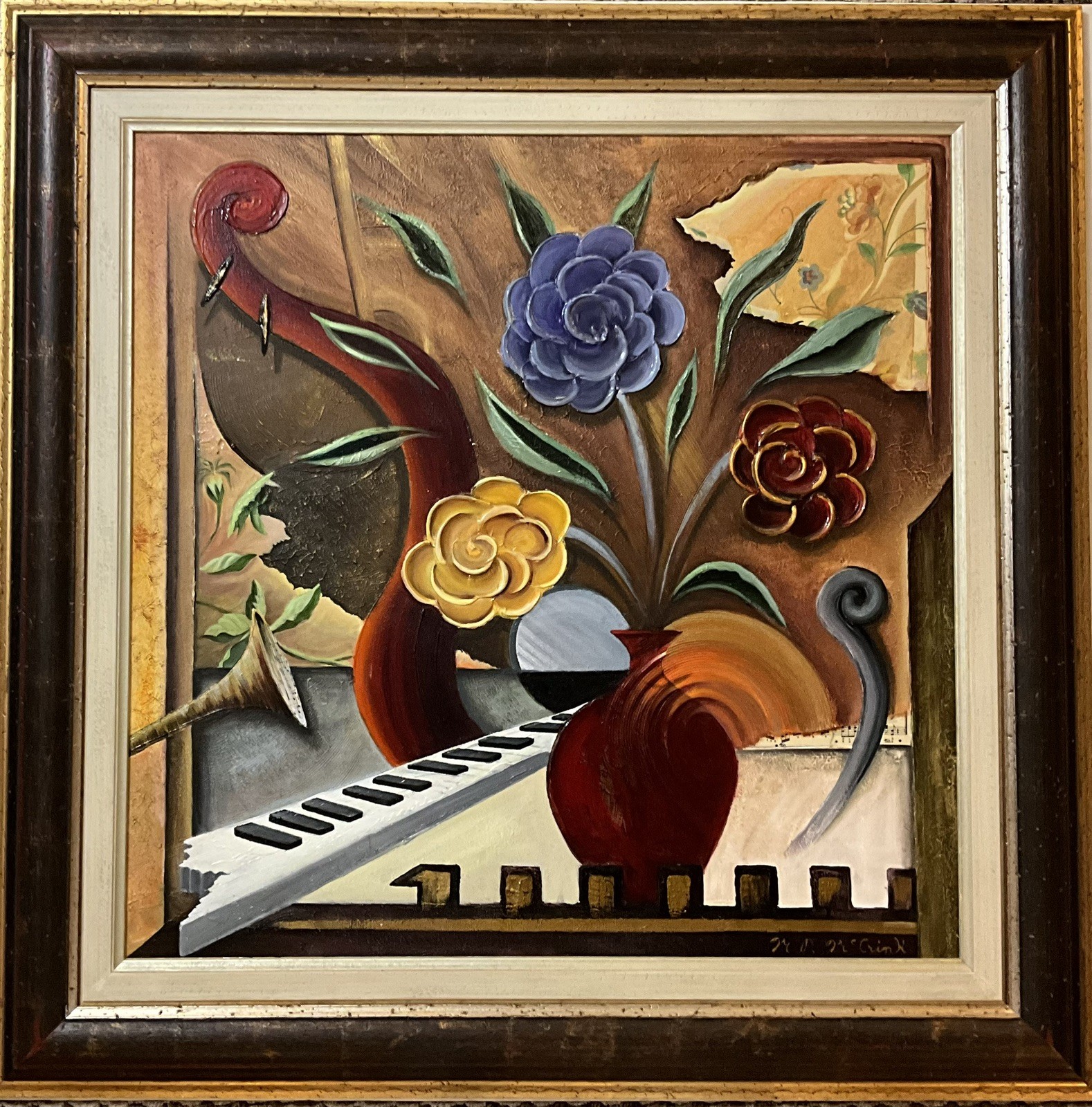 Michael P. McCrink, Original acrylic canvas, Hand Signed. 40×40 In