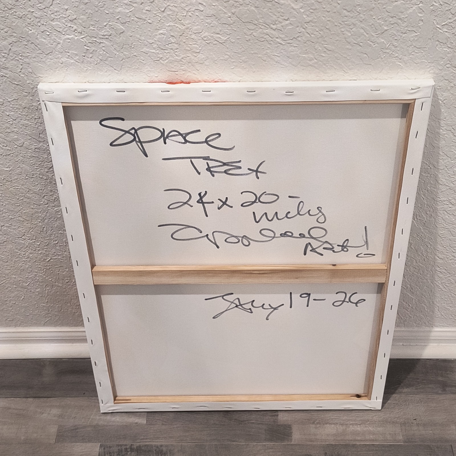 SPACE, Trey Coppland, Abstract Acrylic Painting, 20+24 in, 2026, Signed