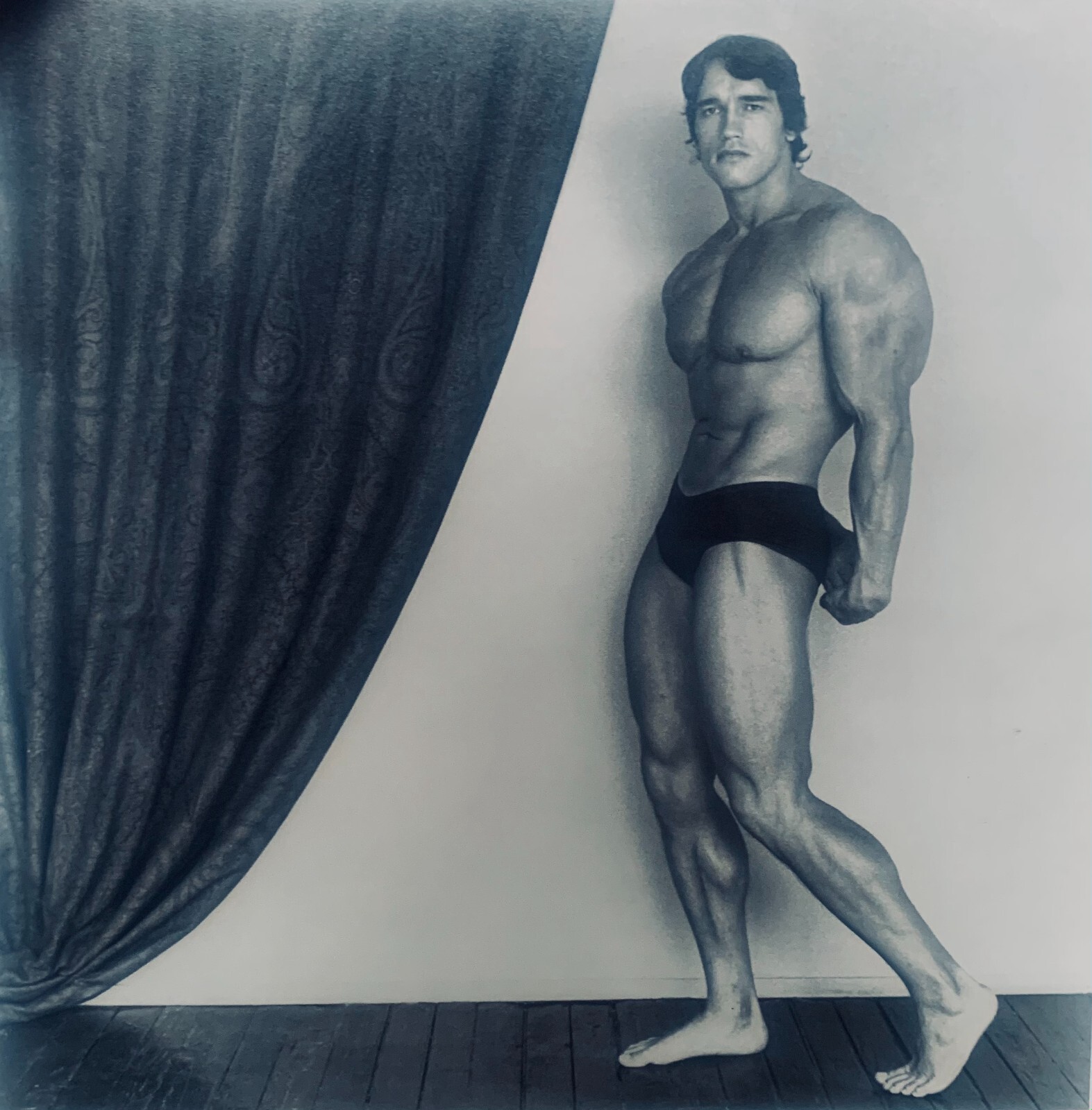 Arnold Schwarzenegger by Robert Mapplethorpe 8 Foot Tall Original Painting