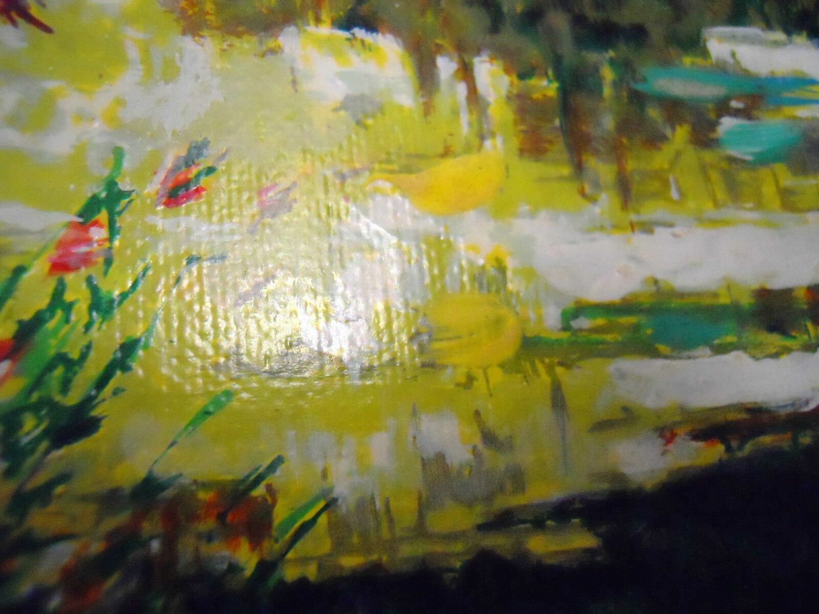 Alex Perez Hilltop II Framed Numbered 12/150 Painting Hand Signed Canvas 27×24