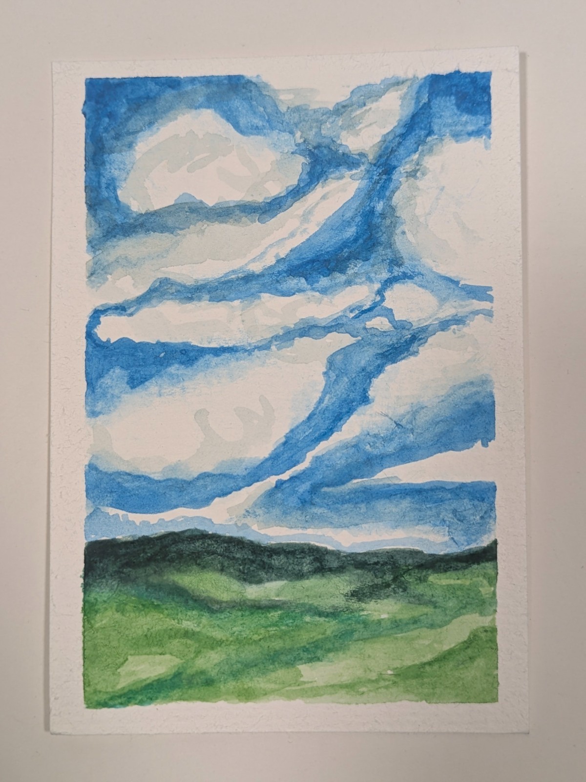 ACEO Art Card Original Watercolor Landscape Painting