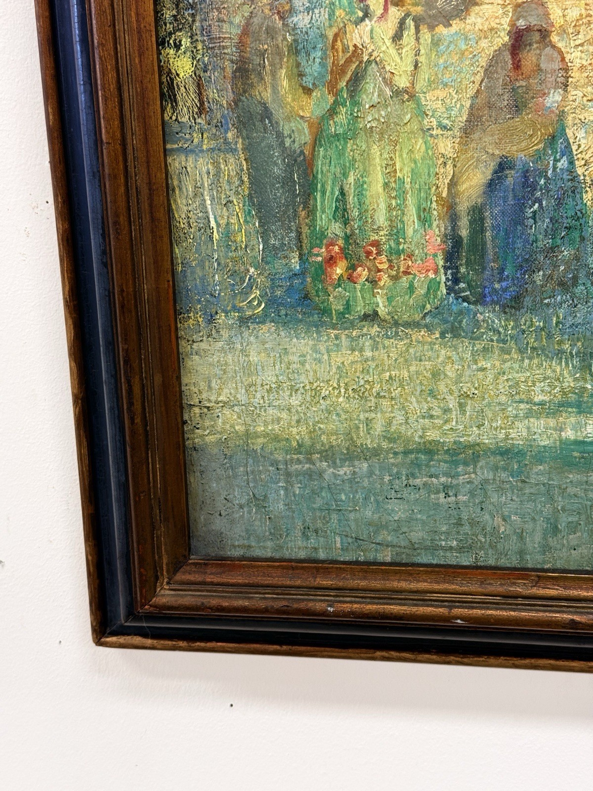 Stunning Signed Original Early 20th C European Oil Painting Post Impressionist