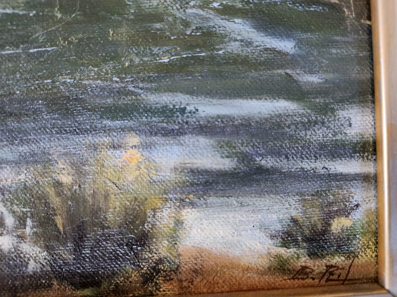 Bruce PEIL Signed Autographed 9×12. Subject Is Titled GIBBON PARK.