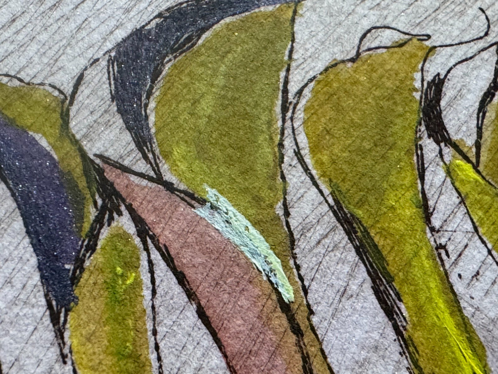 B.CONY SIGNED ORIGINAL ETCHING PAINTING ABSTRACT MODERN ART MODERNISM #1/1