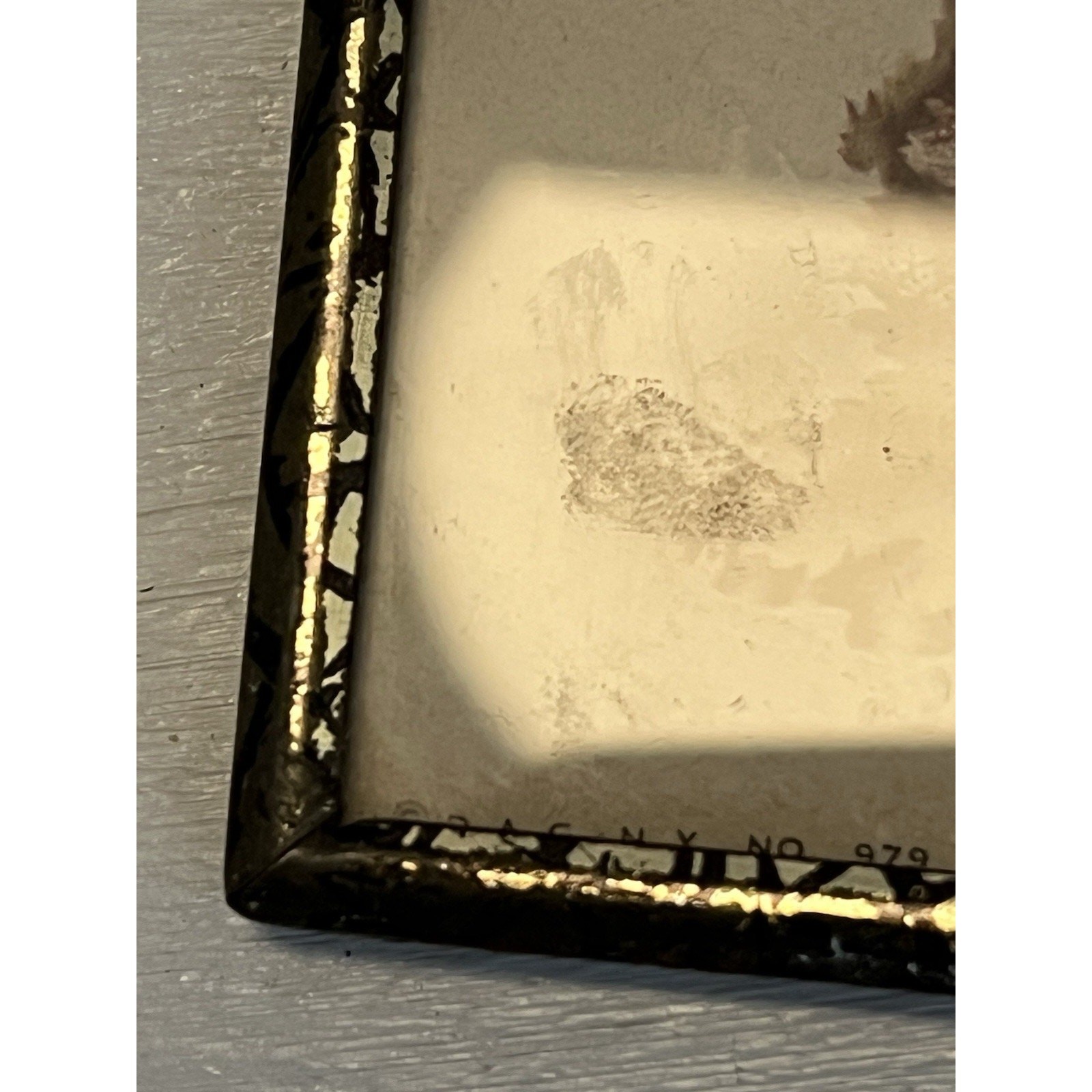 Vtg Miniature Well Art Frames 1950s Ladies Oriental Southern Belle 4×5 Set Of 2