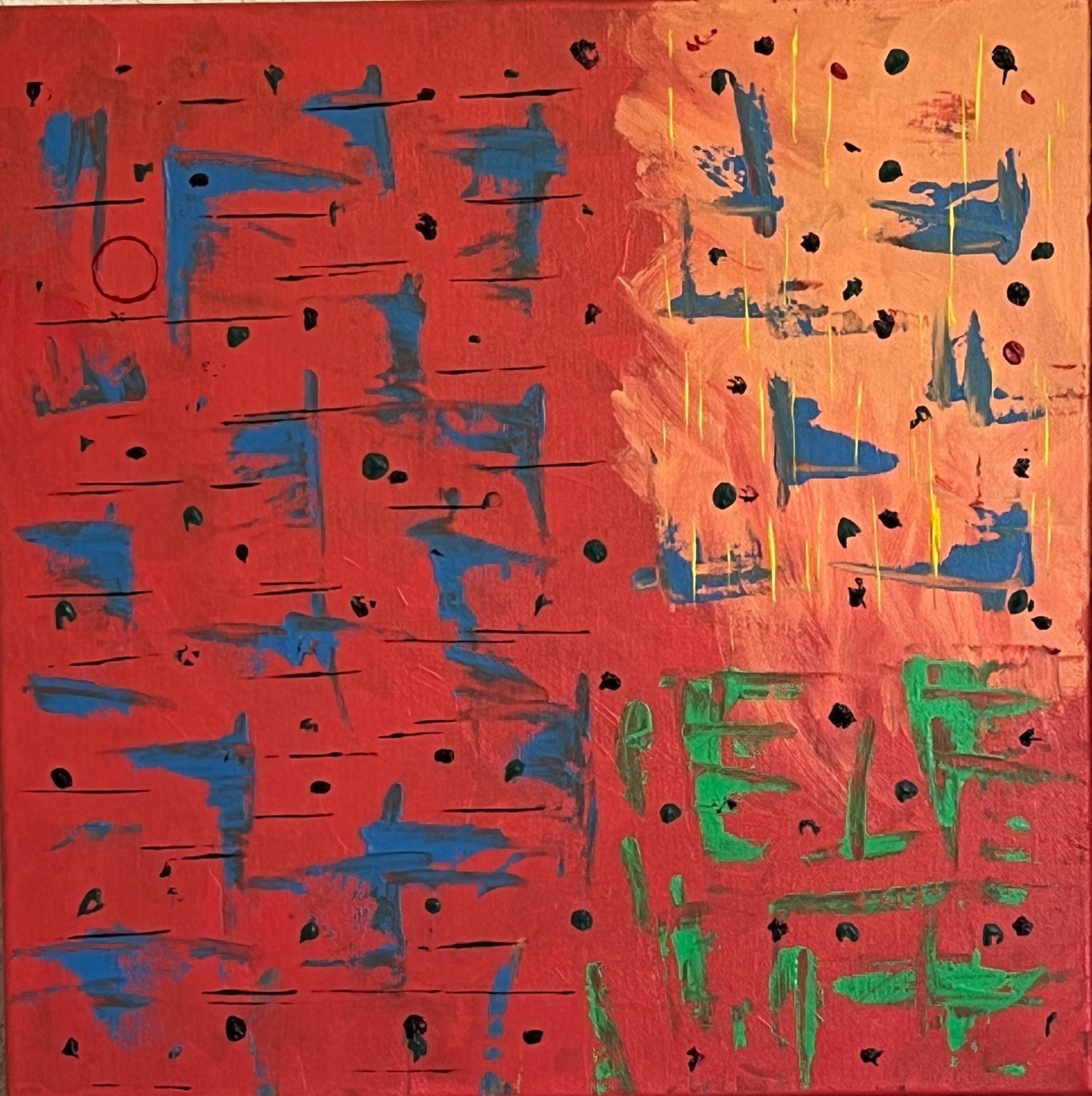 Original Abstract Acrylic Art Painting titled F0515
