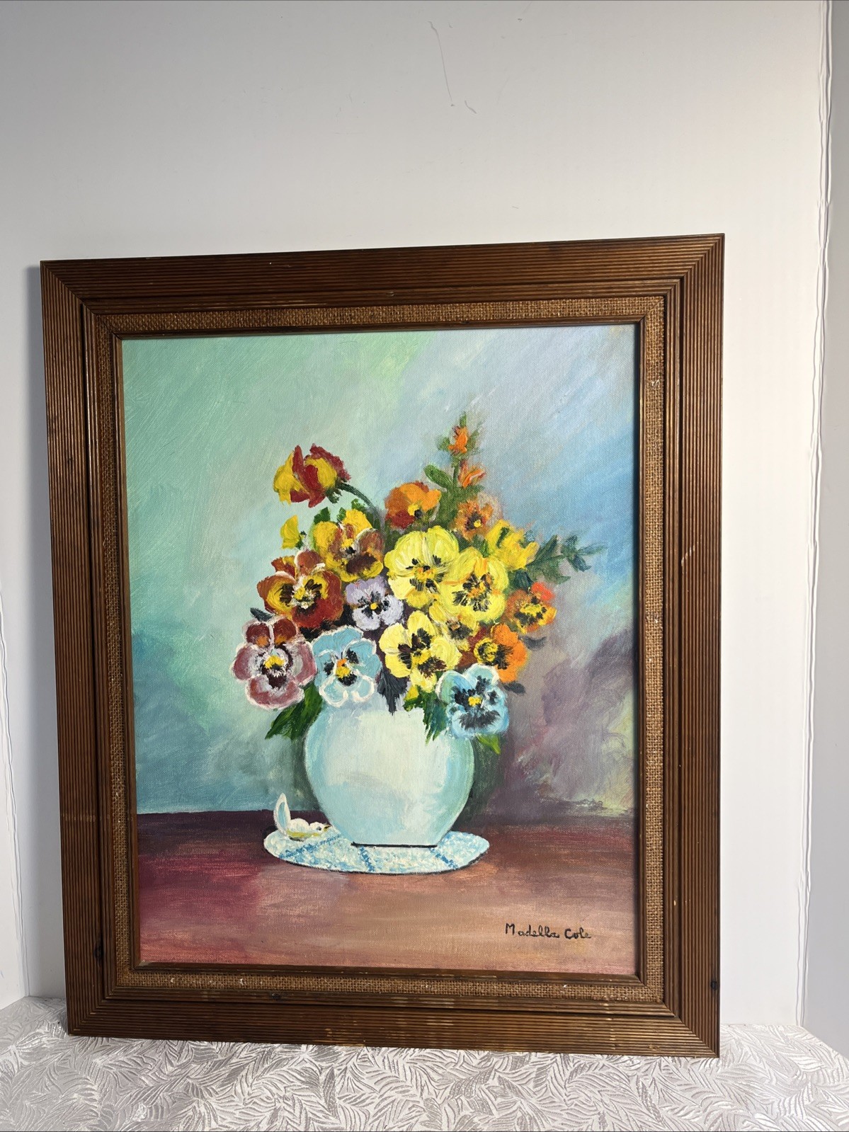 PAINTING BY MADELLA COLE IMPRESSIONIST 16×20” Original, Signed