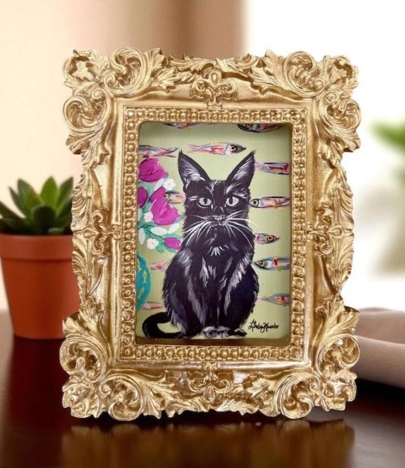 Mini Framed Print of Handmade Painting • Bird Lovers • Animal Lovers • Gift Idea