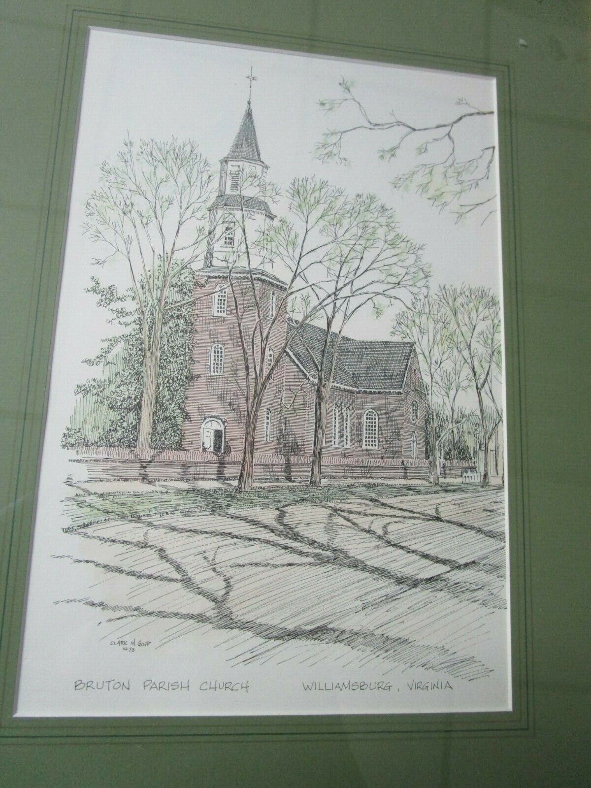 CLARK M GOFF 1973 LITHOGRAPH BRUTON PARRISH LITHOGRAPH