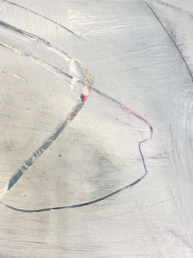 * MANFRED NIPP MALEREI ABSTRAKT ACRYLFARBE GEOMETRISCH MIXED MEDIA