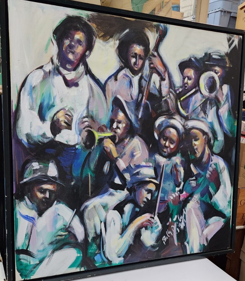Billy Dee Williams «Jazz Band» Original 37″ x 37″