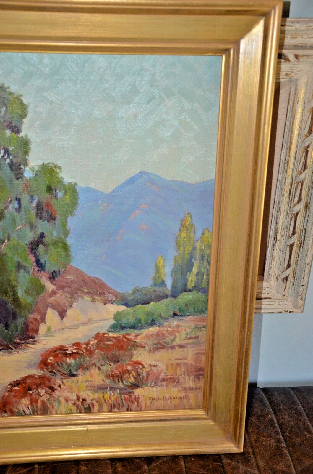 «The Mountain Road» Plein Air California Painting Listed Maybell Marlatt