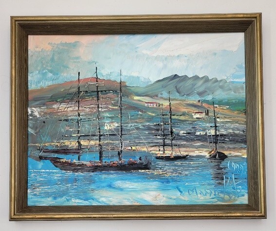 Morris Katz Oil Painting