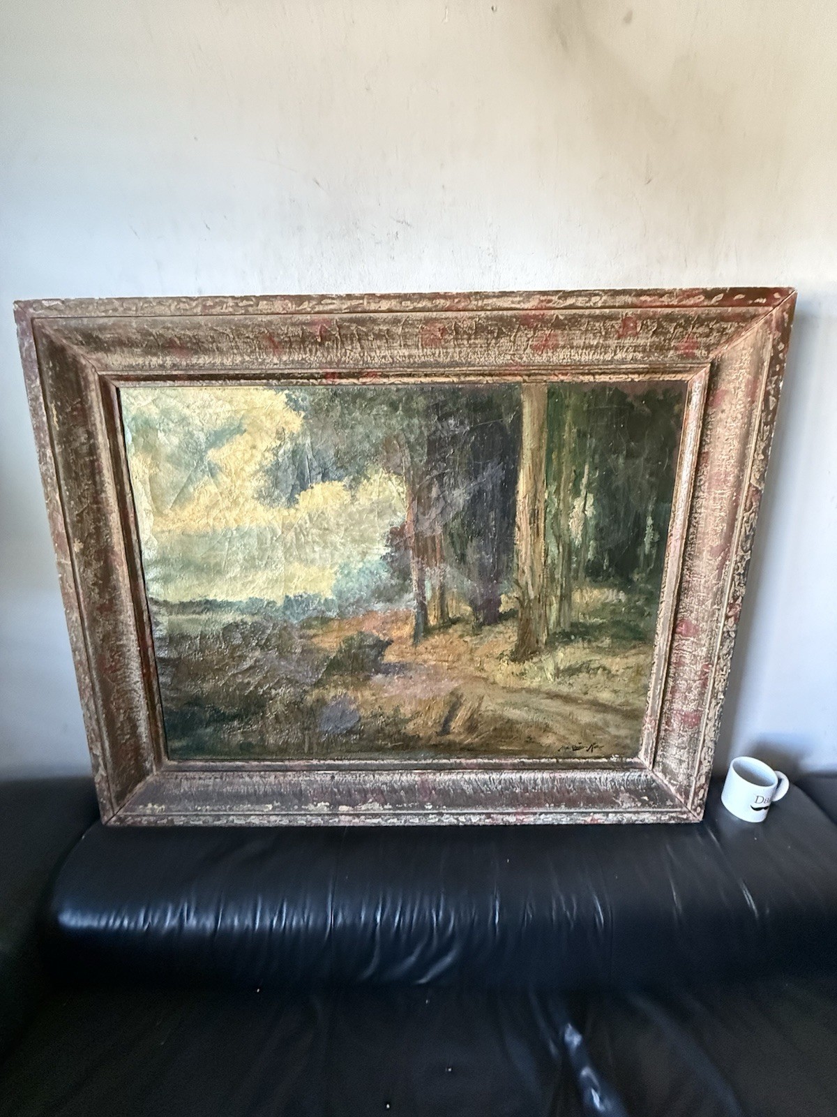RALPH DAVISON MILLER ANTIQUE 19TH CENTURY CALIFORNIA LANDSCAPE OIL PAINTING OLD