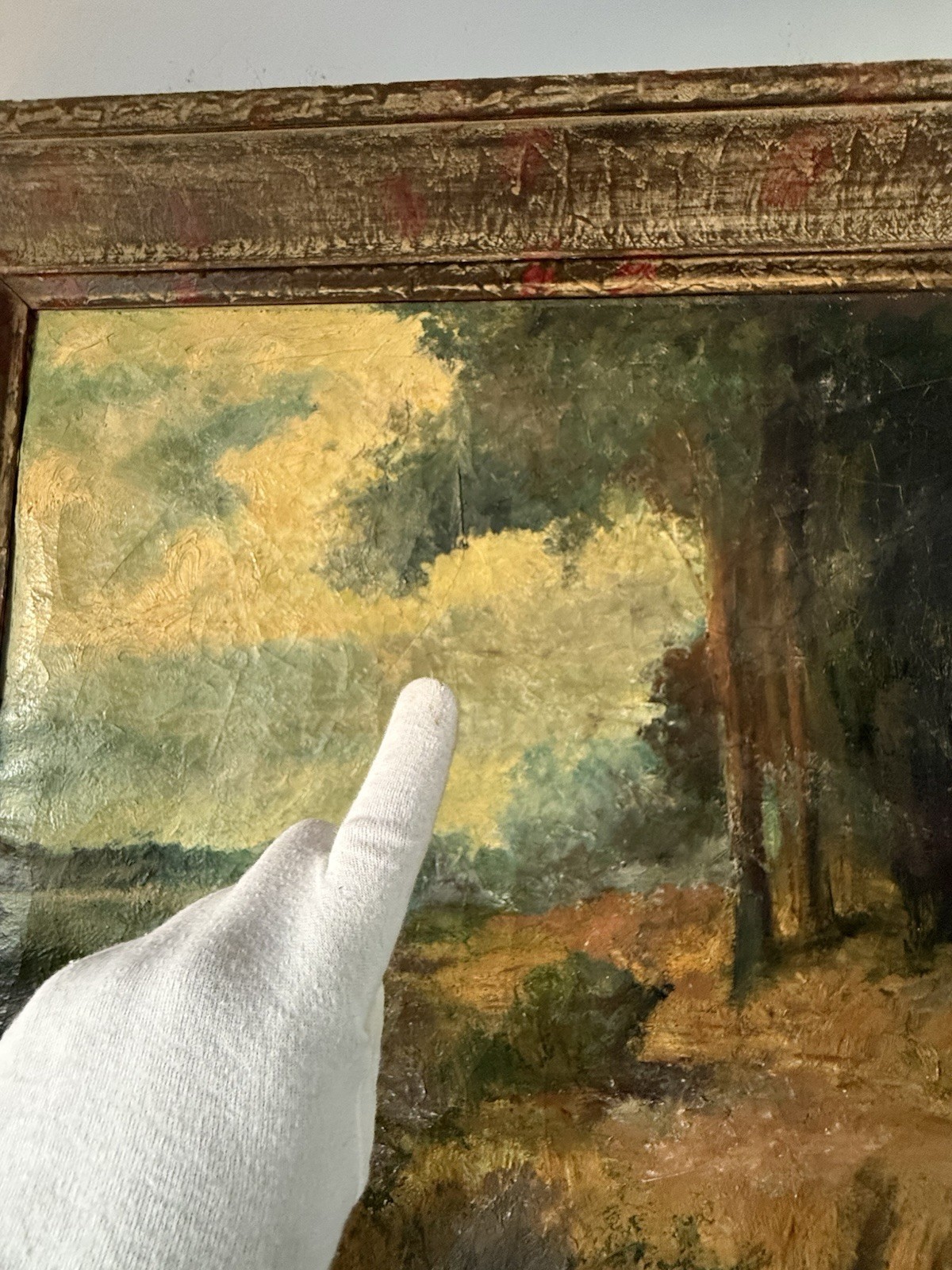 RALPH DAVISON MILLER ANTIQUE 19TH CENTURY CALIFORNIA LANDSCAPE OIL PAINTING OLD