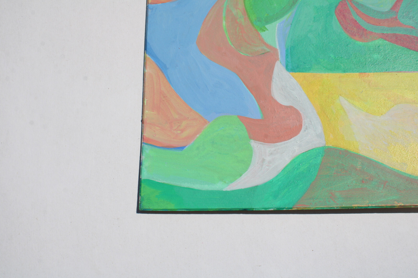 Original Acrylic Abstract Cubist Modern Painting by Noreen Larinde 13″ x 9″