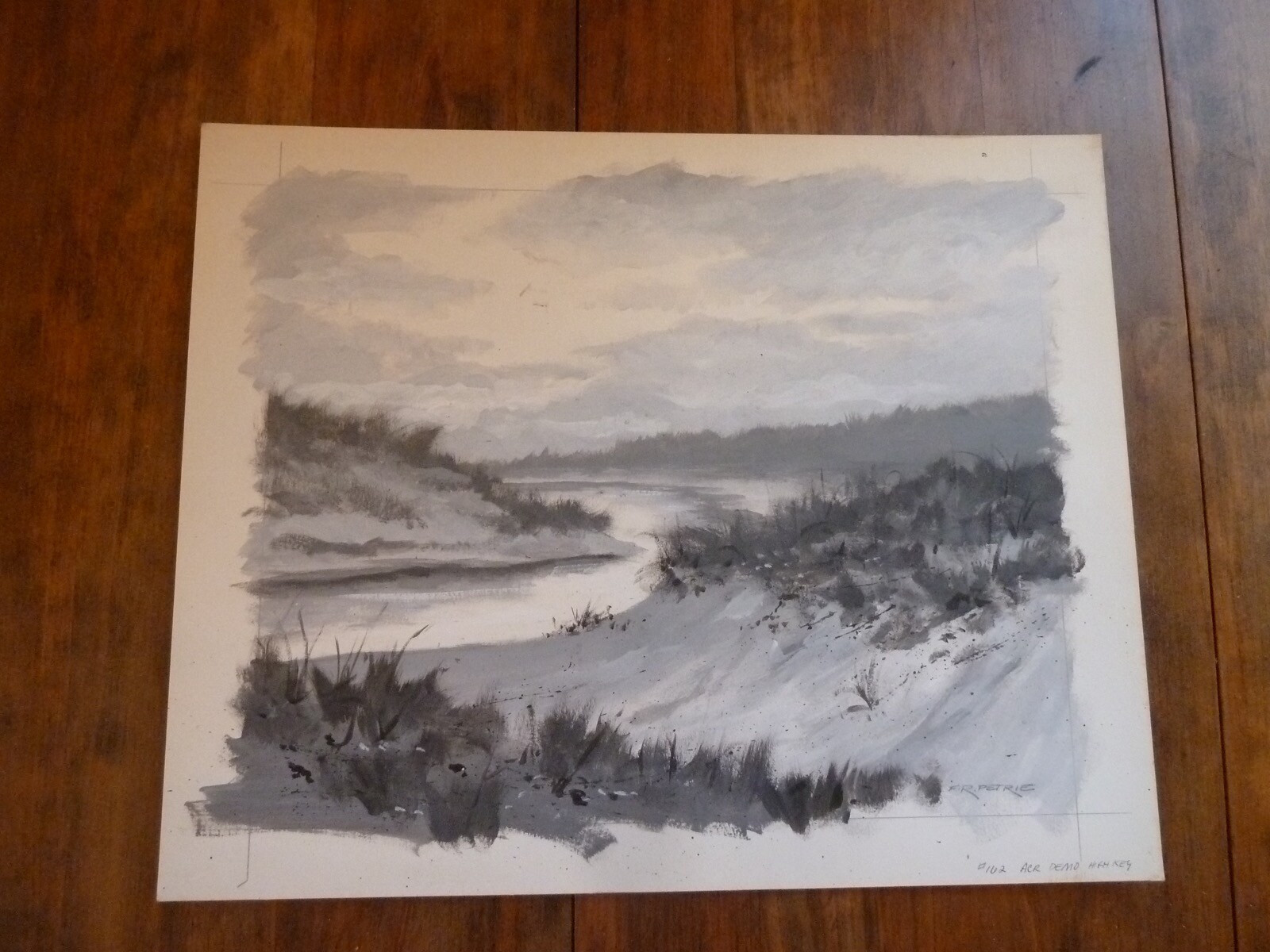 Ferdinand Petrie (American,1925-2007) Painting-Landscape Study 12X16″ 