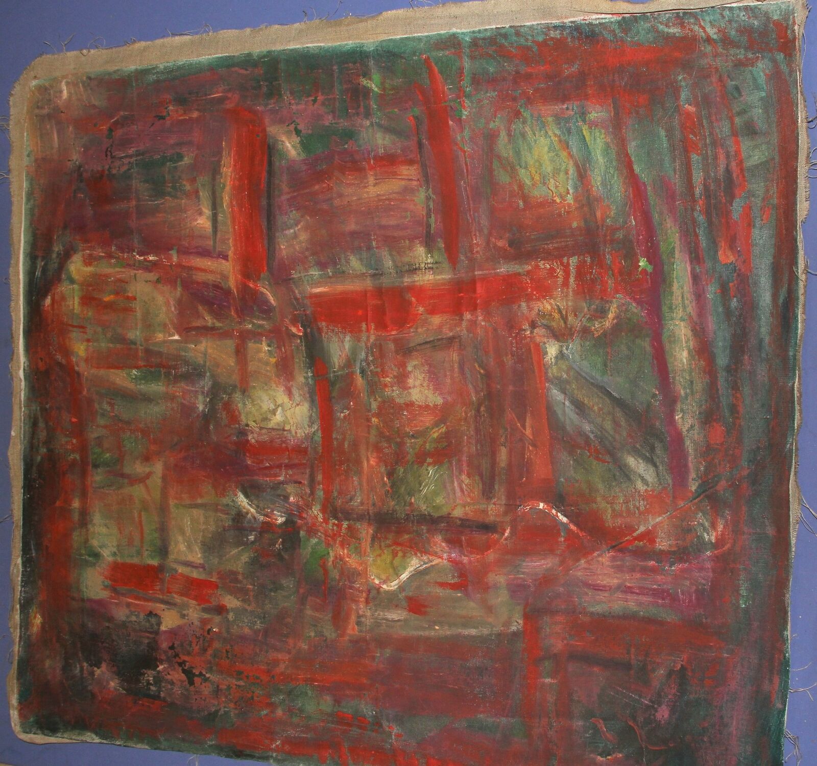 Vintage oil painting abstract landsacpe