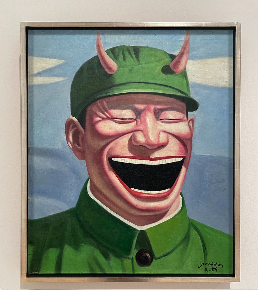 Yue Minjun painting – Smiling Chinese Man Painting – Chinese ART
