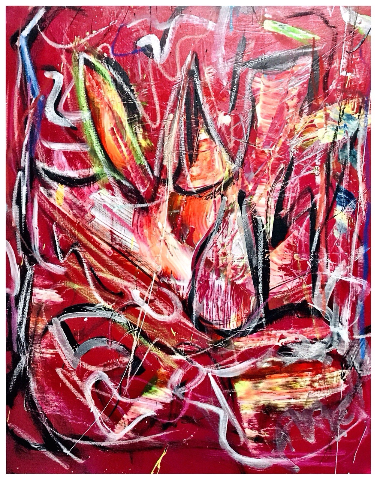 ORIGINAL ABSTRACT IMPRESSIONIST FINE ART 16×20 READY TO HANG SIGNED PAINTING