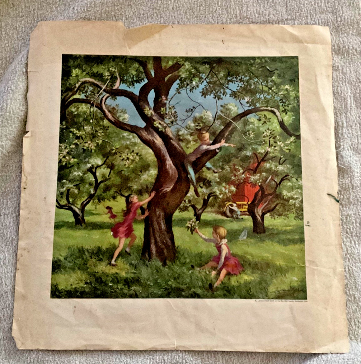oil painting 12 x 16 based on Lawrence Beal Smith Country Gentleman print 1950