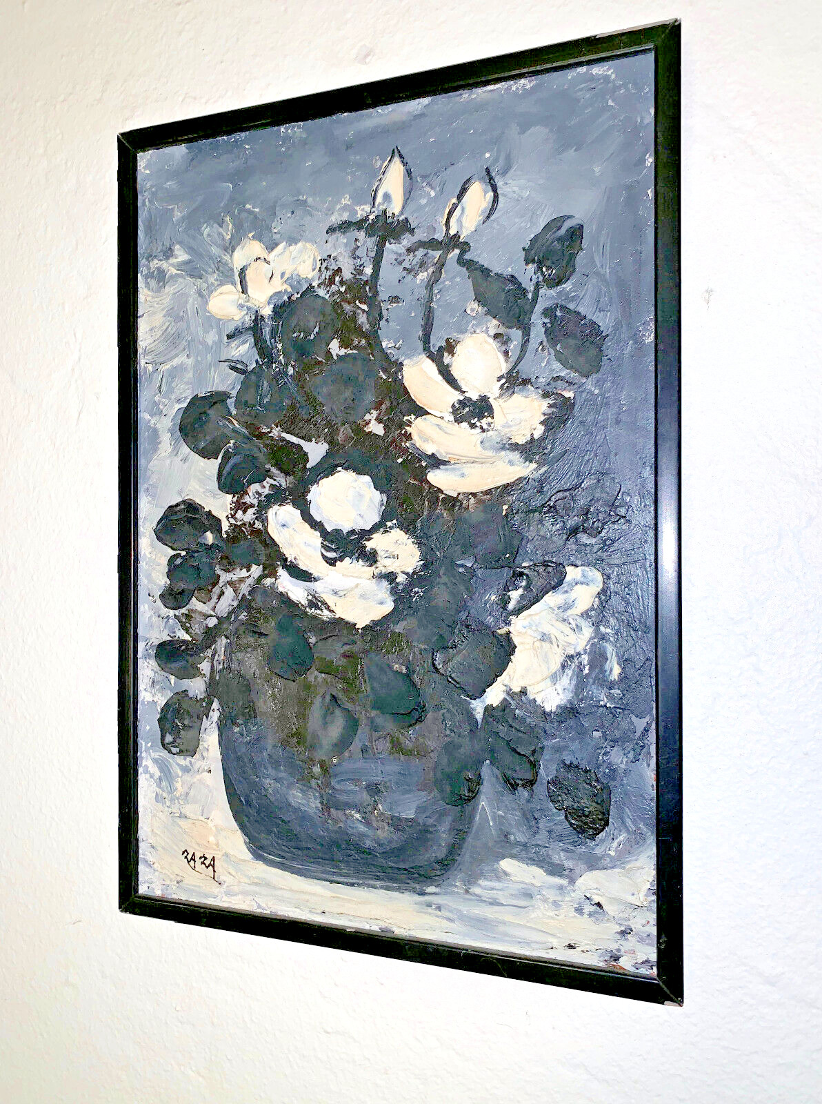Zaza (Meuli) Milieu Still Life Painting Listed N.Y. Abstract Artist Impasta