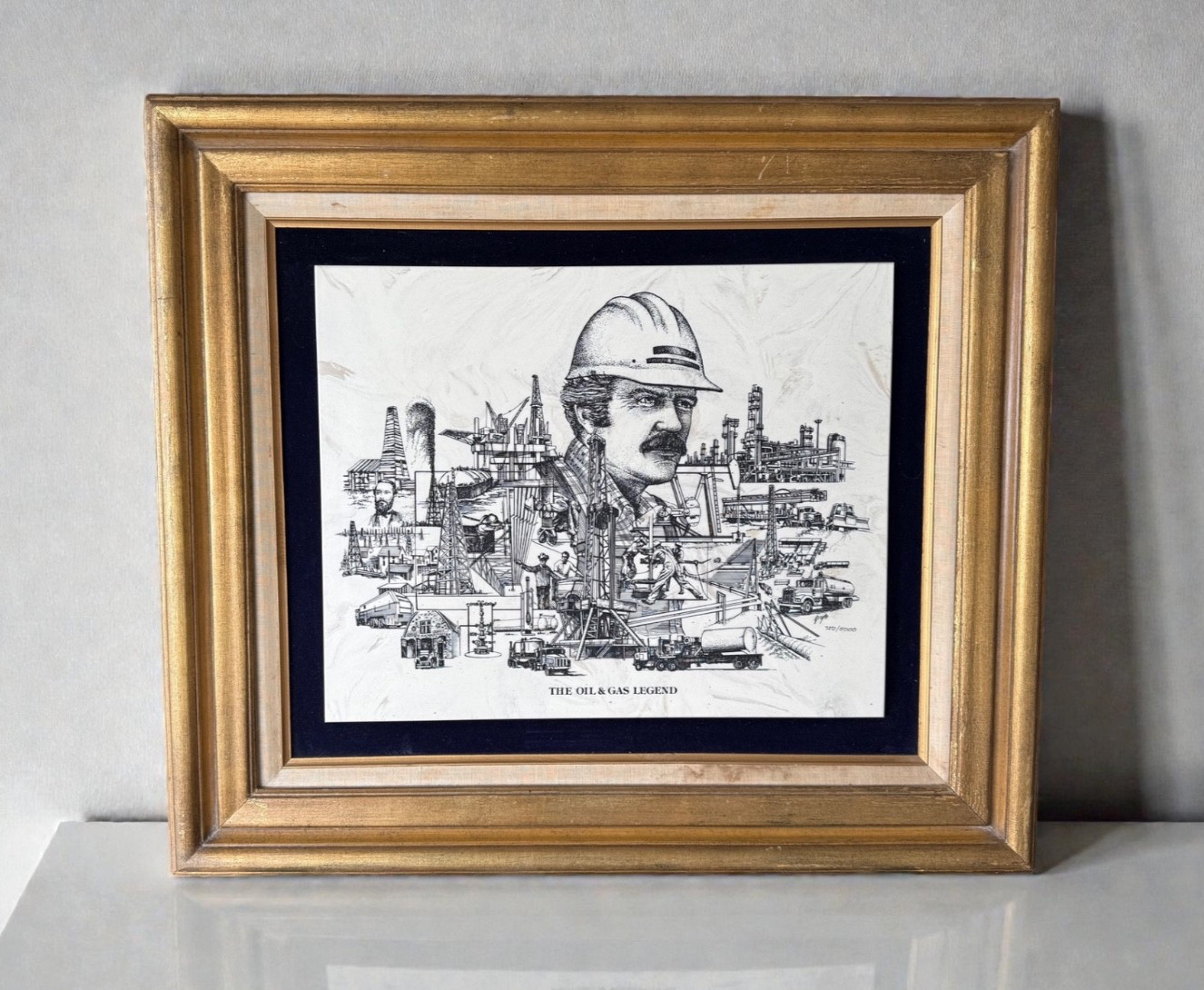 The Oil & Gas Legend Etched Marble (750/5000) by David Frederick Gray
