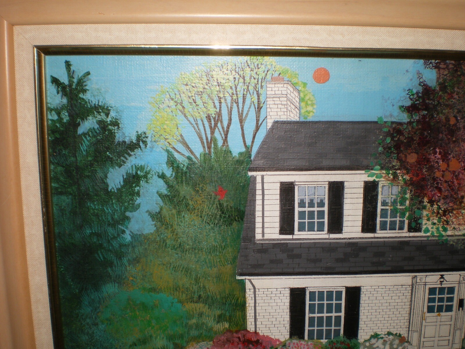 RARE Regina Regi Klein NY Artist Mix Media Oil Paper Collage Original Painting