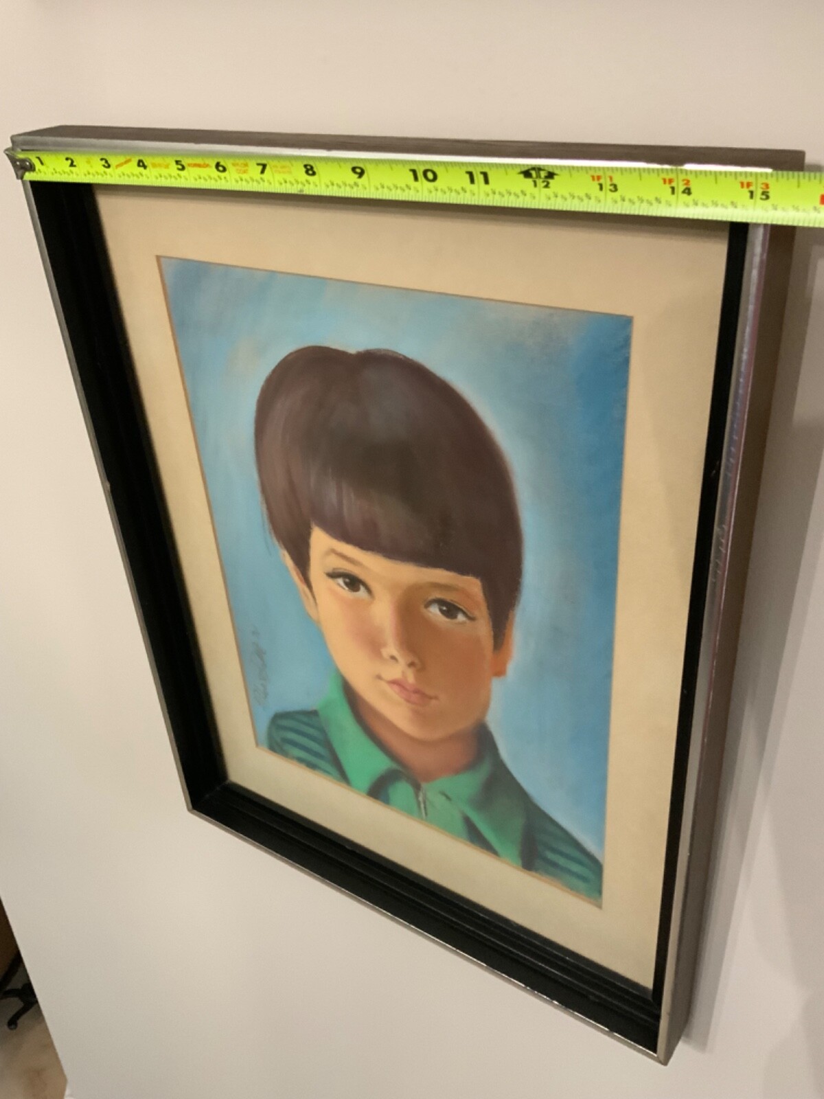 ALPHONSE BARE ACCLAIMED ARTIST ORIGINAL PORTRAIT PAINTING SIGNED, FRAMED 1974