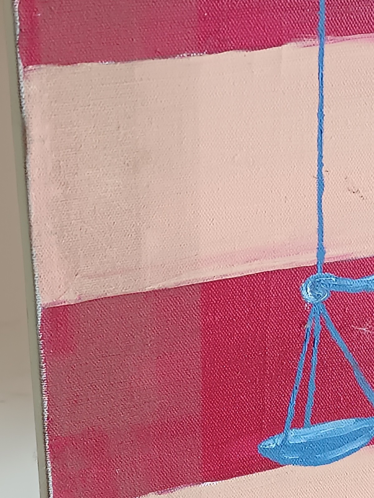 Original Acrylic Painting on Stretched Canvas 41 in x 54 in, Signed