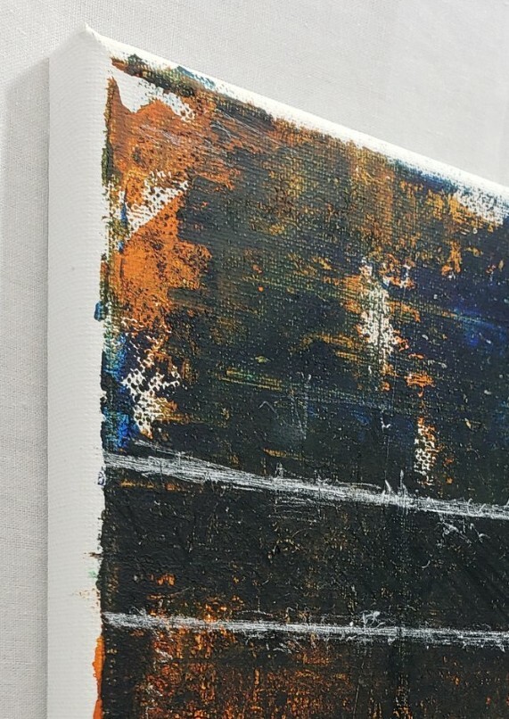 No.508 Original Modern Minimal Textured Oil And Cold Wax Painting By K.A.Davis