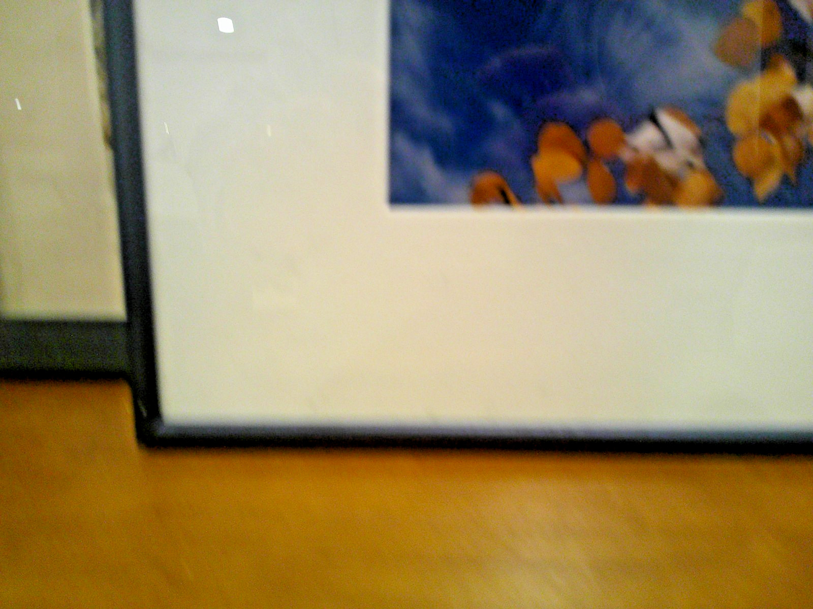 Original oil painting ?, signed, framed MATTED 16 X 14 ART SIZE 9 1/2 X 7 1/2″