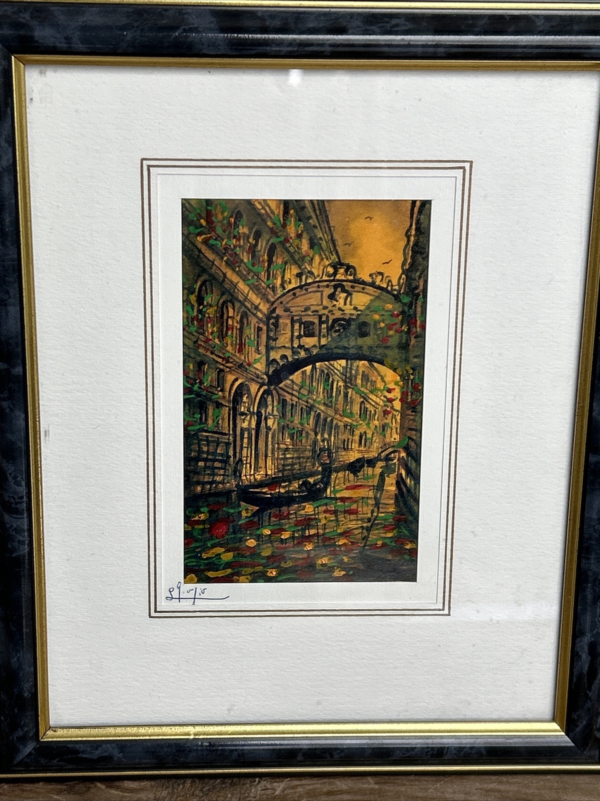 Small Contemporary Abstract Original, ‘Le pont des soupirs’ The Bridge of Sighs