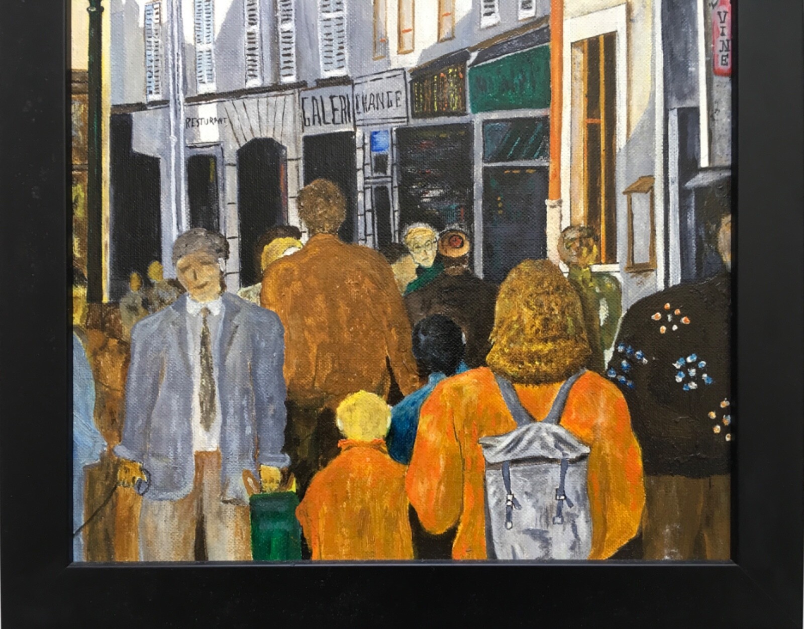 Contemporary Expressionism Amsterdam City Street Scene People Figures Mystery