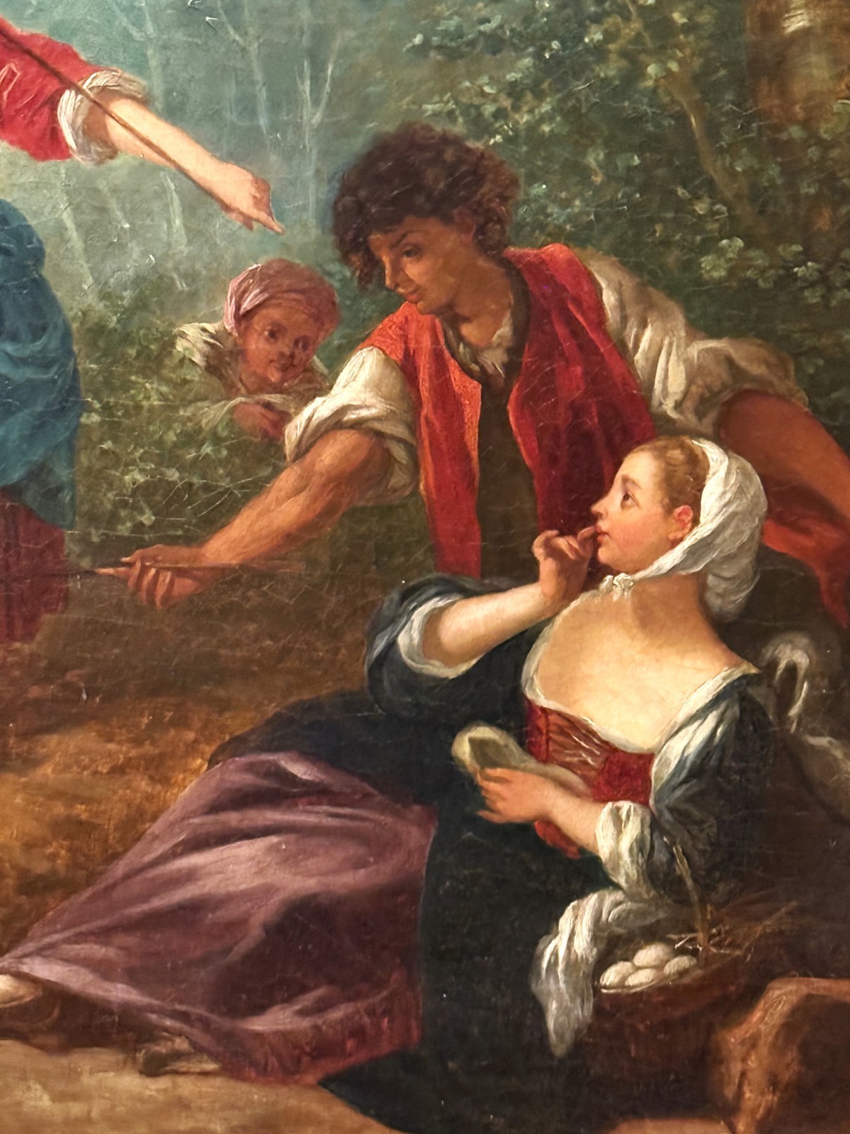 Sebastien Leclerc the Younger (French), 18th C Rococo Style O/C Pastoral Scene!