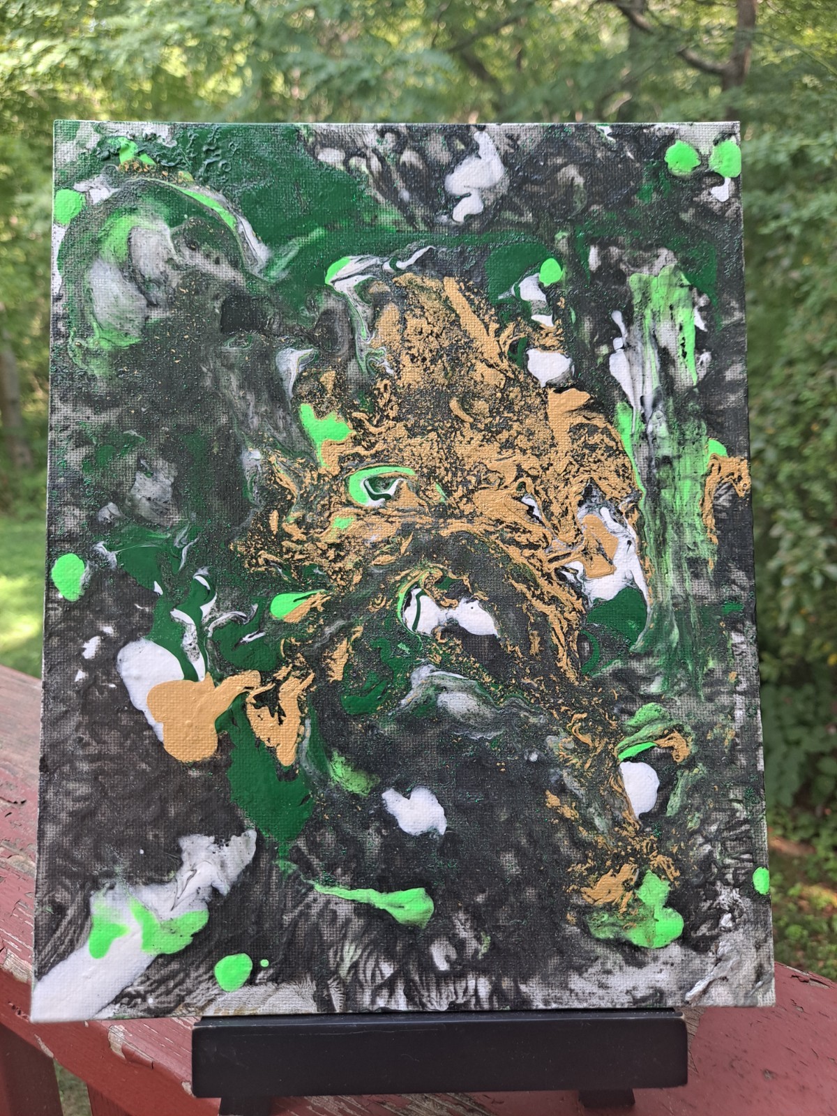 «Elegant Jungle» Painting By ThePistol508 8″x10″ UV Reactive