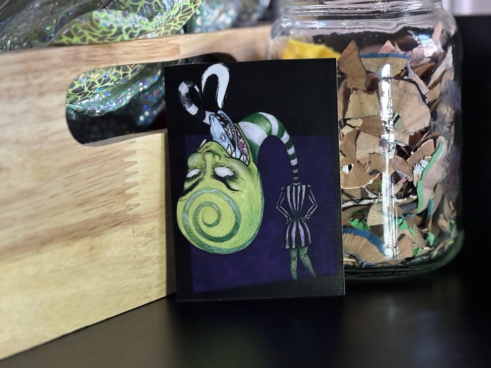 ACEO Original Art Print Beetle Who?