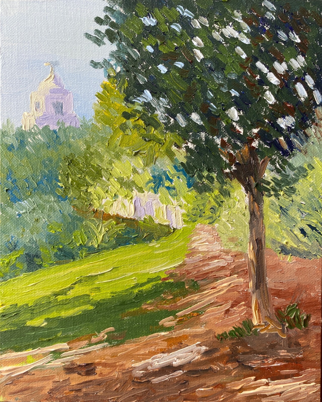 Captivating Painting ORIGINAL Landscape Presidio Park San Diego Impressionist