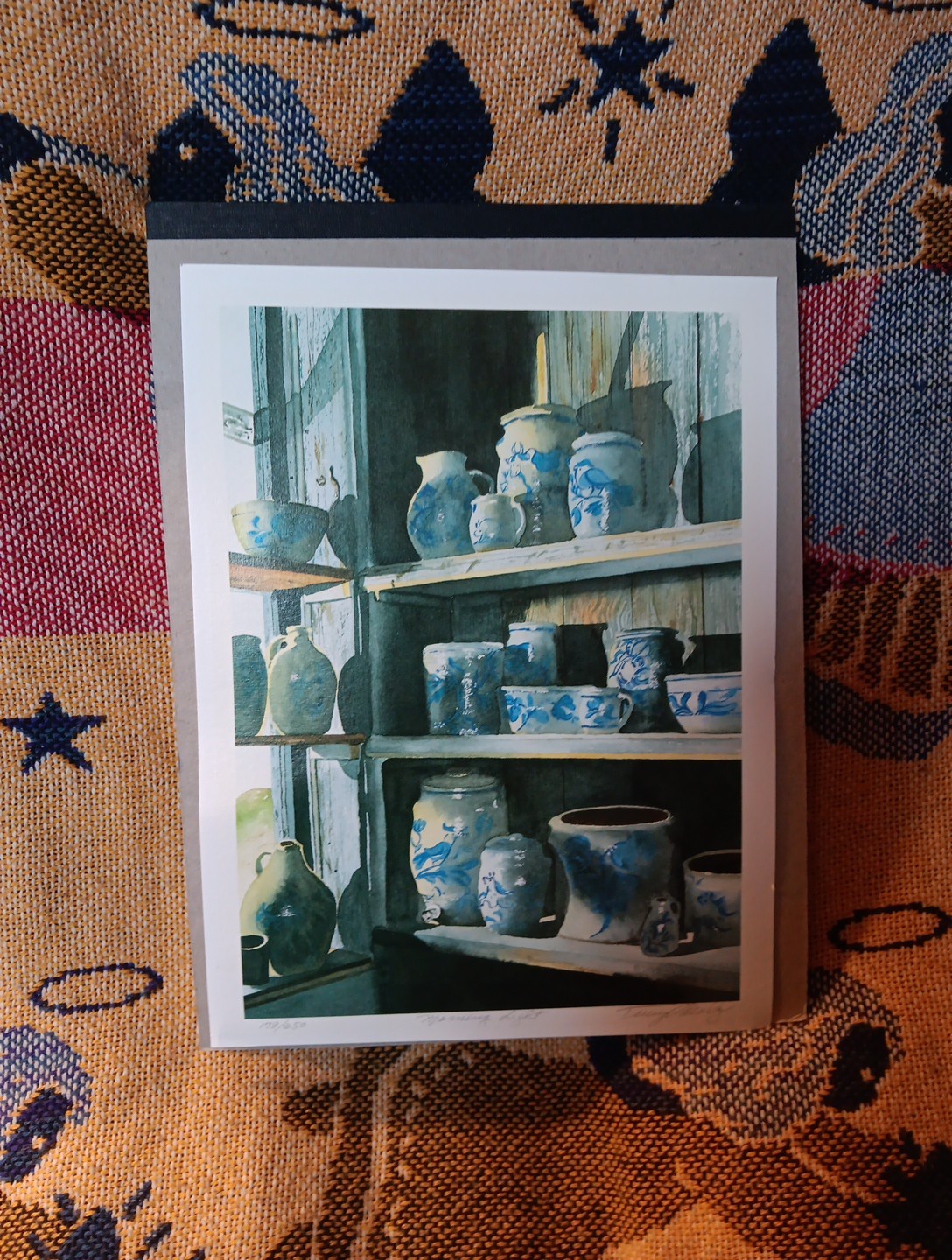 Terry O’Maley (Maine 1945-2010) Watercolor Still Life Signed Limited Art Print