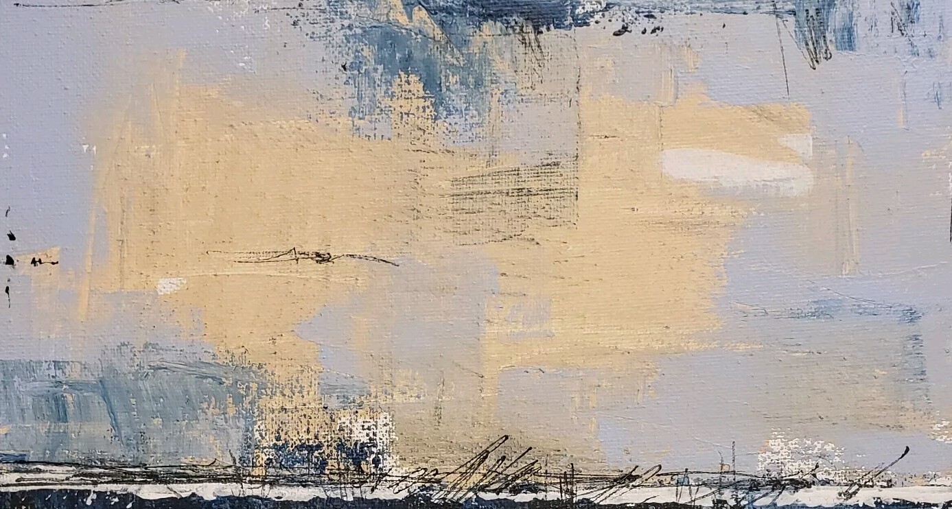 No.636 Original Abstract Modern Minimal Texturd Art Painting By K.A.Davis