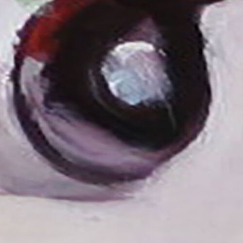KITCHEN still life cherries Oil painting UKRAINE 8X10 Demenko Natalia