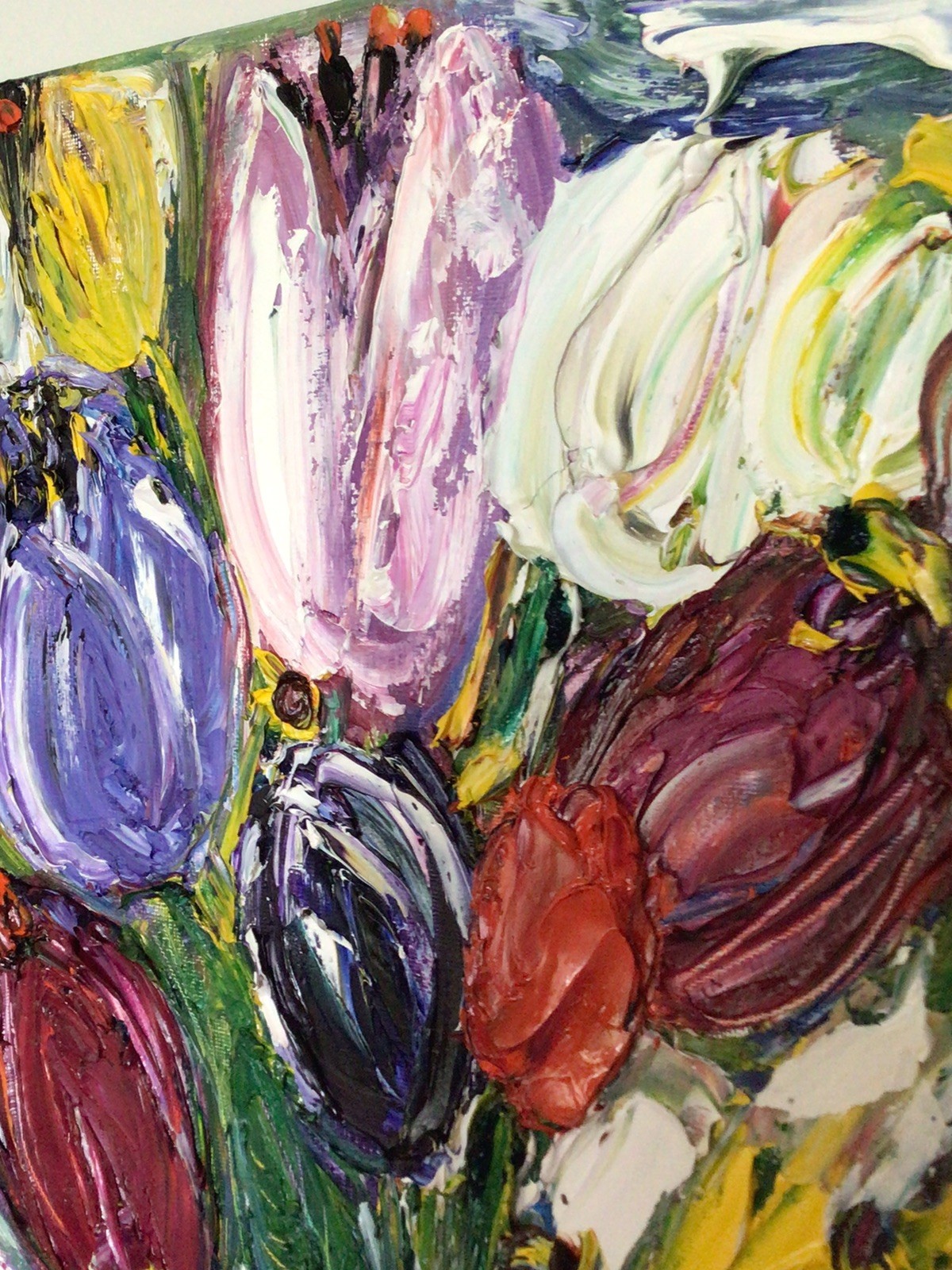 Tulips .Original Oil Pairing