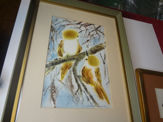 CAROL CAMPBELL COLLINS…..1929-1995…..KANSAS CITY,MO…….4 WATERCOLORS